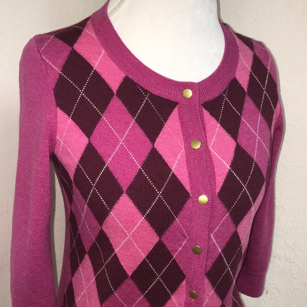 Talbots Argyle Cardigan